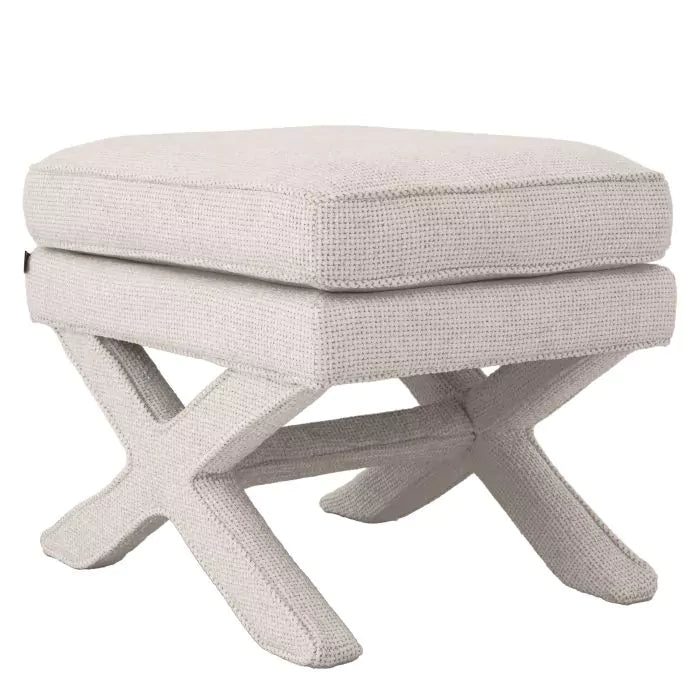 Taburet Ottoman Cordoba Lyssa Off-White 115810, Eichholtz